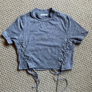 Gray Crop Top Size S